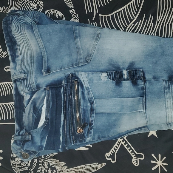 Smoke Rise mens distressed denim jeans - Picture 14 of 15